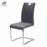 AS-8040 Wholesale modern furniture PU leather dining room side chair with chrome metal legs