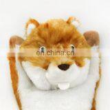 Wholesale Chew Pet Teeth Cleaning Toy no Stuffing Yellow Dog Toy Plush Squirrel thumbnail-5