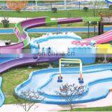 Tongxin Water House With Big Fiberglass Water Slide T-8204