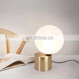 Factory Direct Gold Metal Glass LED Table Lamp Chinese Table Lamps thumbnail-1