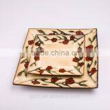 American Pastoral Style Stoneware 16pcs Dinnerware Set With Flower Design thumbnail-2