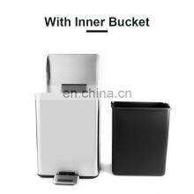 New Household Kitchen 20L 30L Stainless Steel Pedal Trash Can Pedal thumbnail-2