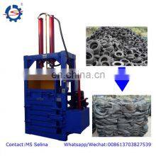 Vertical Baler Machine Hydraulic Carton Compress Baler Machine/used Tire Baler/scrap Tire Baler Machine