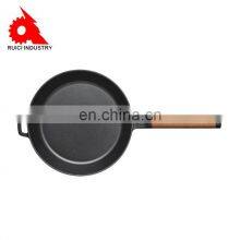 26cm Vegetable Oil Surface Cast Iron Deep Non Stick Frying Pan With Lid thumbnail-3