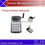 Queue System 19 Keys Wireless Calling Keypad