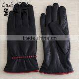 Fashion Pigskin Wholesale Women Gloves With Decorative Stitch thumbnail-1