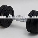 durable fixed rubber dumbbell for gym body building TZ-8002