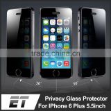 Hot 2014 New 0.33mm 2.5D 9H Scratchproof Privacy Tempered Glass Screen Protector For IPhone 6 plus 5.5inch