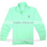 100% Cotton Material Long Sleeve Custom Polo T Shirt for Kids thumbnail-5