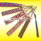 high density with metallic button customized woven lanyard tape