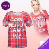 Digital Print 3D Print High Quality Ready Stock Fashion Young Girl Custom T-shirt thumbnail-1