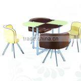 Rella Hot Selling White Glass Dining Table thumbnail-4