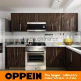 New Design Classic Customized Wood Veneer Kitchen Cabinet With HPL Finished thumbnail-3
