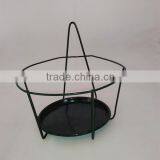 Powder coated metal plant pot holder