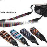 Leather Camera Strap Shoulder Neck Striped Grey Pink Blue Black For DSLR LE-03 thumbnail-4