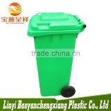 China Wholesale Outdoor OEM Stand 100 Liter Plastic Dustbin thumbnail-3