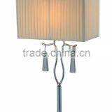 2105 New Design Modern Desk Lamp With Fabric Shade and Drops of Crystal Decoration Desk Lamp