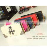 2016 New Design Wallet Retro Cross Leather Wallet Lady Fashion Wallet