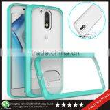 Samco Anti Scratches Protective Clear TPU Case for Moto G4 Plus, Crystal Hybrid Gen TPU PC Phone Case for Motorola Moto G4 Plus