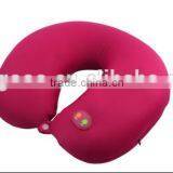 Fashionable U-shape Neck Pillow Massage Musical/ Vibrating Massage Neck Pillow for Travel/car/airplane/office/home Use