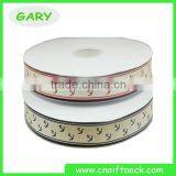 3/4" Yellow Wave Pot Polyester Grosgrain Ribbon thumbnail-4