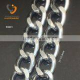 Gun Metal Color Cut Chain 21*15.3mm