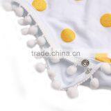 Plain White Baby Rompers White and Yellow Spot Rompers Baby Girls Rompers Jumpsuits thumbnail-4