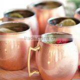 MOSCOW MULE MUGS for GINGER BEER Russian Standards HAMMERED COPPER MULE MUGS From India thumbnail-4