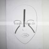 Custom Halloween Temporary Fake Wound Face Tattoos Glitter Face Tattoos Waterproof Face Stickers Manufacturer thumbnail-3