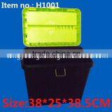 H1001 38*25*38.5CM Plastic Fishing Seat Box Transparent Tool Box thumbnail-5