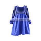 Wholesale Baby Clothes Hot Pink White Girls Ruffle Dress Triple Icing Sleeves Dresses Children Frocks Designs Infant Baby Dress thumbnail-5