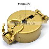 Hot Sale Outdoor Hiking Portable Metal Brass Compass With Lid thumbnail-4
