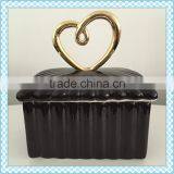 Custom Ceramic Heart Shaped Jewelry Box thumbnail-2