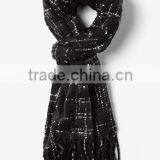 2016 Finest Fashion Rectangle Tartan 100% Acrylic Scarf With Tassels thumbnail-4
