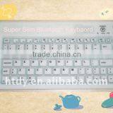 7 Inch Silicone Bluetooth Keyboard With Leather Bag