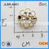 Shinning Small Flower Clear Crystal Alloy Flower Rhinestone Brooch thumbnail-3