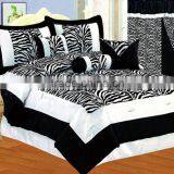 7pcs Flocking Comforter Set