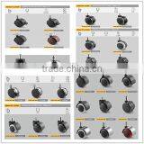 2015 New Office Chair Caster With Brake / Furniture Caster/ White Swivel Caster With Screw DWG-K004 thumbnail-5