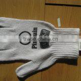 Printed Cloth PVC Dotted Garden Gloves thumbnail-1