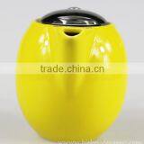 350ml Elegant Yellow Color Glazed Mini Chinese Ceramic Teapot With Stainless Steel Infuser And Lids thumbnail-2