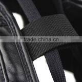 Black Head Guard In Leather, Boxing Head Guard Helmet, Head Guard Made In Leather Full Adjustable thumbnail-3