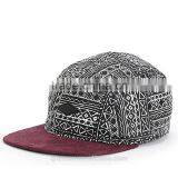 Fashion Design 100% Cotton Blank Wholesale Custom 5 Panel Hats thumbnail-4