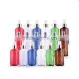 High Quality 220 ml Clear Plastic Pet Spray Perfume Bottles With Golden Spray Cap