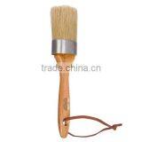 2-in-1 Round Chalk Paint and Wax Brush for Furniture, Natural Bristles thumbnail-2