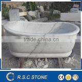 White Marble Stone Freestanding Bathtub Price thumbnail-1