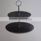 Wholesale Rough Edge 3 Tier Slate Cake Stand thumbnail-1