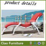 Outdoor PE Rattan+ Alu Frame Leisure Colorful Rattan Beach Chair thumbnail-2