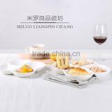 Hot Sale White 4 Compartment Grids Dish/plates thumbnail-2