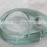 Clear Glass Ashtray, Oval Shaped Glass Ashtray ,glass Ashtray thumbnail-1