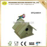 FSC Plain Wooden Bird House Feeder Bird Cage thumbnail-1